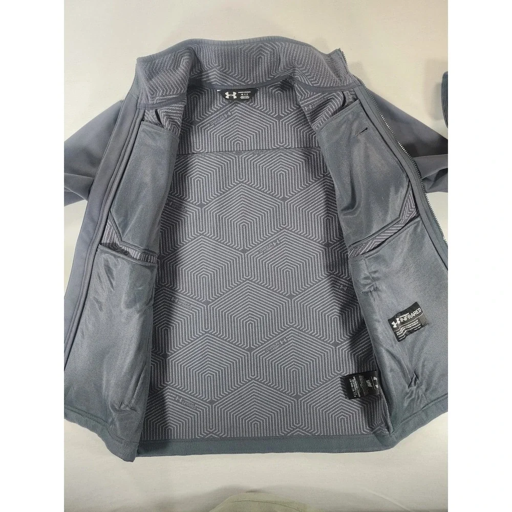 Under Armour Storm 2 Jacket Mens M Gray ColdGear Infrared Softshell Shell
